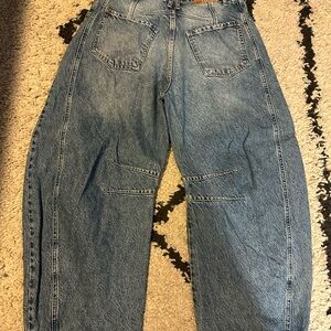 We The Free Women's Barrel Blue Jeans